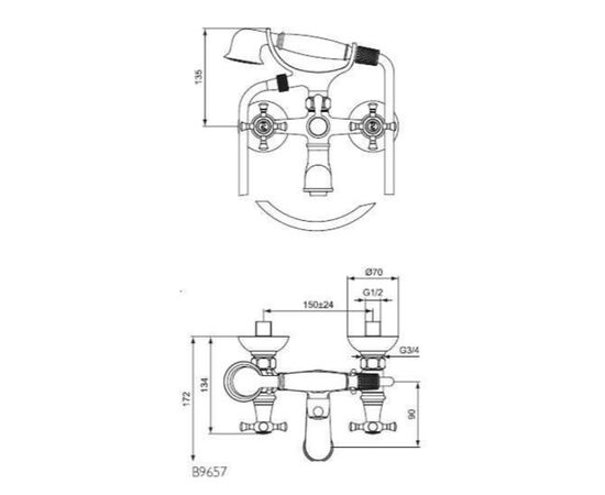 смеситель для ванны ideal standard reflections b9657aa в Астане фото № 3