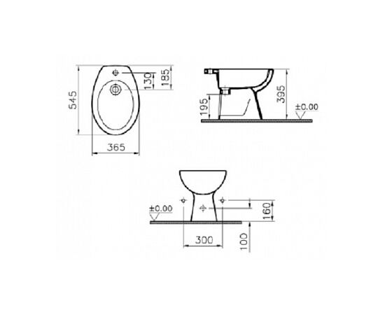 Биде vitra normus 6578b003-0068 в Астане фото № 2