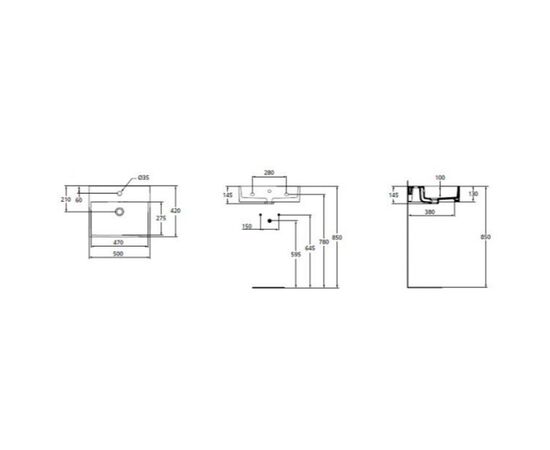 раковина накладная ideal standard strada к077701 50см в Астане фото № 3