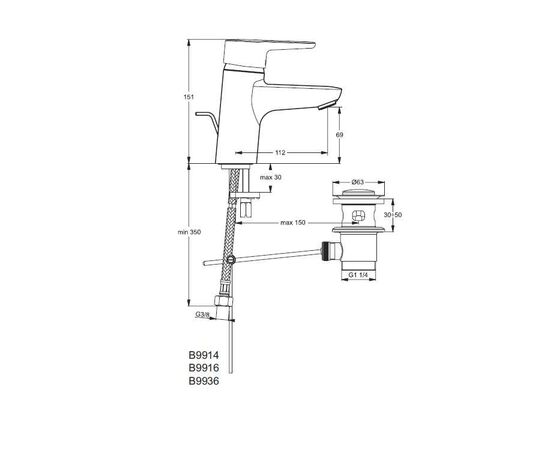 смеситель для раковины ideal standard connect blue b9914aa в Астане фото № 2