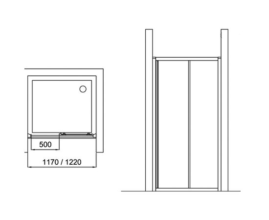 Дверь для душа ideal standard 120 connect t9884eo в Астане фото № 2
