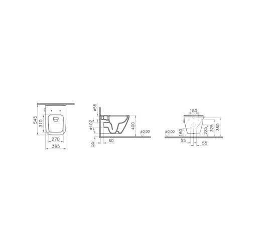 унитаз с биде vitra integra 7082b003-7209 rim-ex в Астане фото № 2