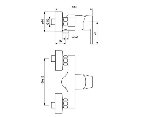 смеситель для душа ideal standard vito b0411aa в Астане фото № 2