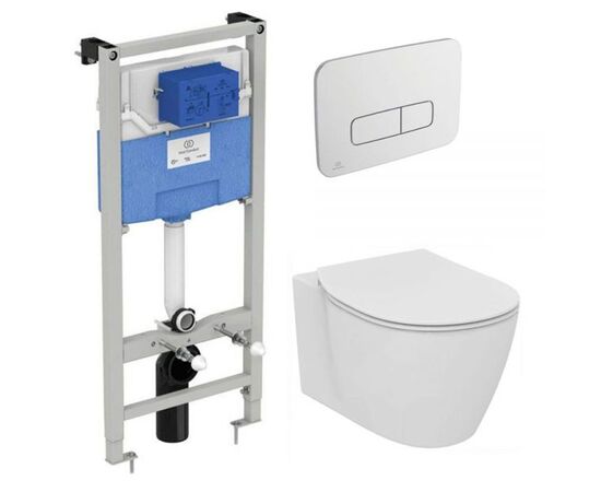 Комплект ideal standard connect: унитаз e047901 c инсталляцией r020467 и кнопкой oleas m3 r0123jg в Астане фото № 1