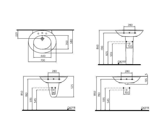 раковина ideal standard celia w408401 70 см в Астане фото № 5