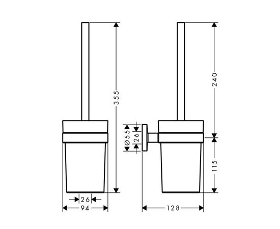 Ершик hansgrohe logis universal 41722000 в Астане фото № 2