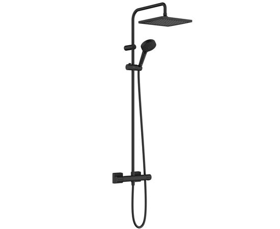 Душевая система hansgrohe vernis shape 26427670 240 черная матовая с термостатом в Астане фото № 1