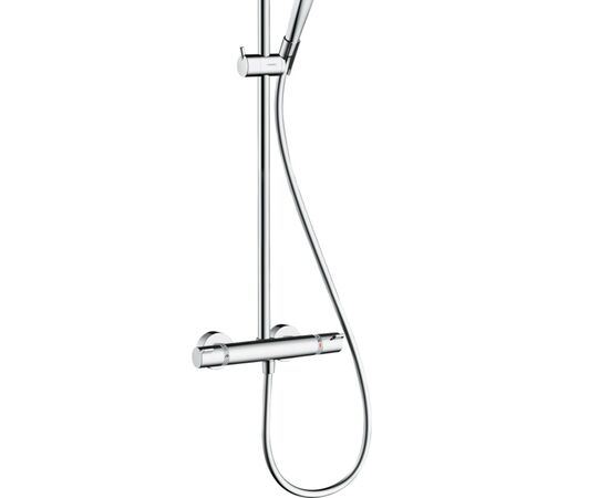 Душевая система hansgrohe croma select s showerpipe 280 26790000 с термостатом, хром в Астане фото № 4