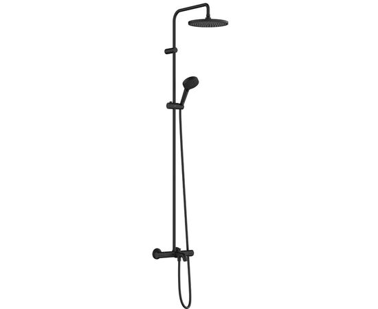 Душевая система hansgrohe vernis blend 26899670 240 черная матовая с термостатом в Астане фото № 1
