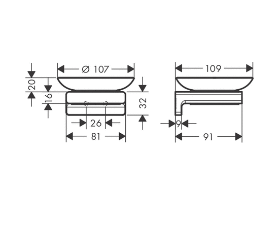Мыльница hansgrohe addstoris 41746670 в Астане фото № 2