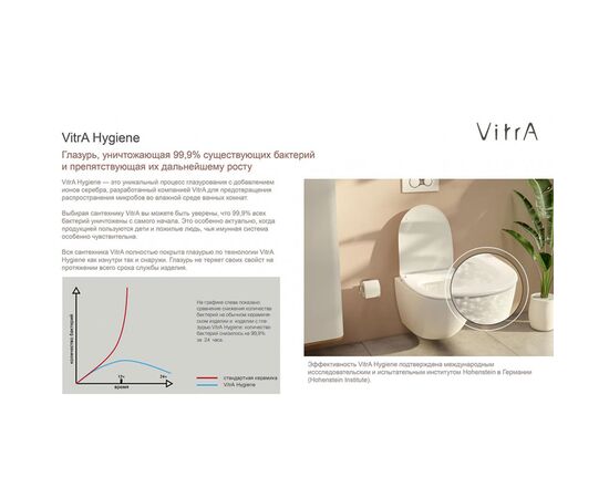 унитаз подвесной vitra metropole 5671b003-0075 в Астане фото № 2
