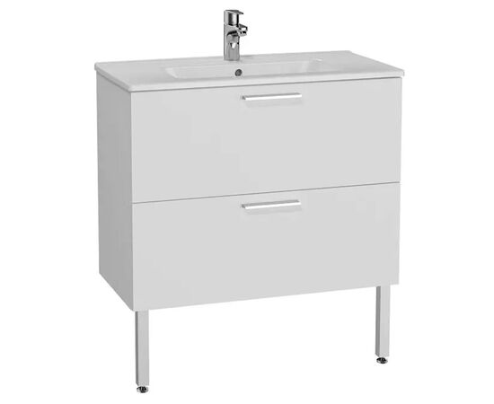 тумба с раковиной 80см vitra mia 66109, белый глянец в Астане фото № 1