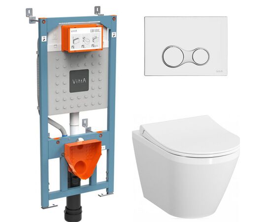 унитаз с инсталляцией 4в1 vitra integra 7040b003-0075 v12 740-0480 slim lift в Астане фото № 1