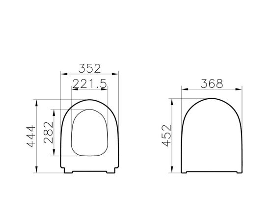 унитаз подвесной vitra sento 7748b003-0075 rim-ex тонкая крышка с микролифтом в Астане фото № 6