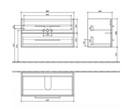 тумба с раковиной 100 см villeroy&boch avento a89200b4+4156a5r1 в Астане фото № 2