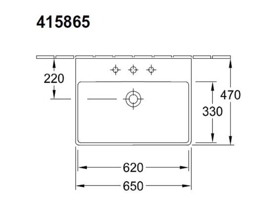 тумба с раковиной 65см villeroy&boch avento a89000b4+41586501 в Астане фото № 2