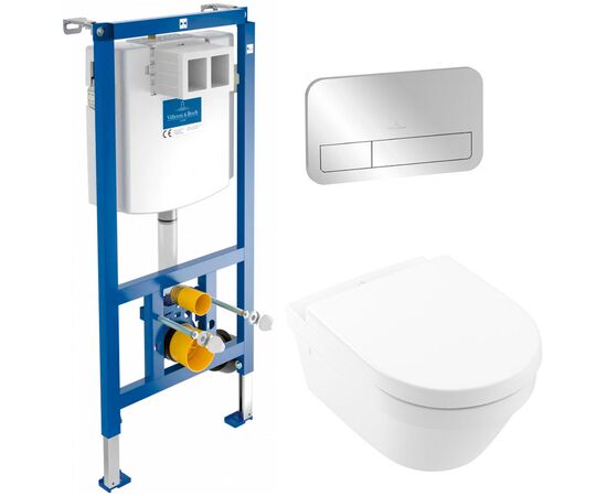 унитаз с инсталляцией 4в1 villeroy & boch architectura 4694hr01 92242700 92249061 в Астане фото № 1