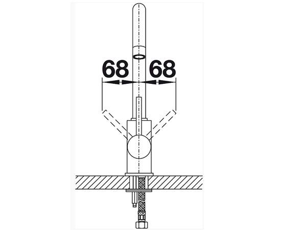 смеситель для кухни blanco mida 519418, белый в Астане фото № 3