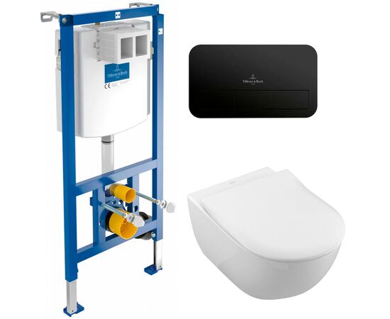 унитаз с инсталляцией 4в1 villeroy & boch subway 2.0 5614r201 92242700 922490an в Астане фото № 1