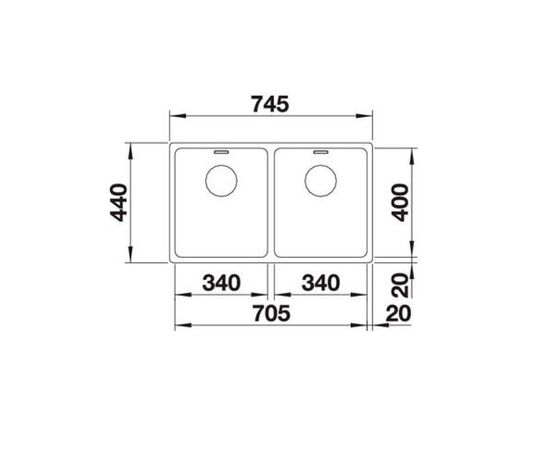 Кухонная мойка blanco andano 340/340-u 522983 в Астане фото № 2