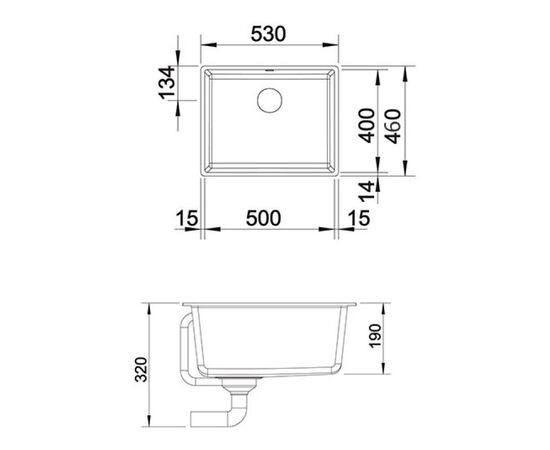 Кухонная мойка blanco subline 500-u 523441 в Астане фото № 2