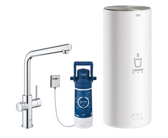 смеситель для кухни grohe red duo new 30325001 с функцией кипячения воды, хром в Астане фото № 1