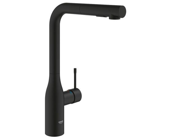 смеситель для кухни grohe essence 30504kf0, выдвижной излив, черный в Астане фото № 1