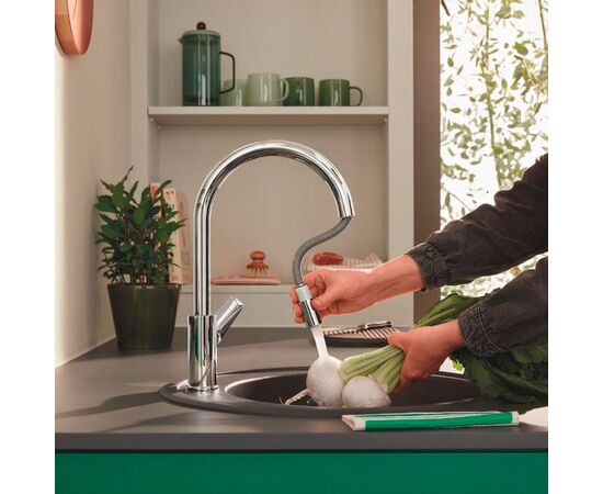 смеситель для кухни grohe bauedge 30536000, хром в Астане фото № 3