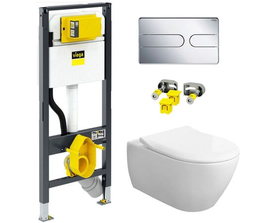 унитаз с инсталляцией 4в1 villeroy&boch subway 2.0 5614r201 792862 в Астане фото № 1