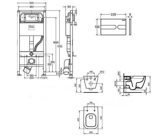 унитаз с инсталляцией 4в1 ideal standard i.life b t461401 t468301 792862 в Астане фото № 2