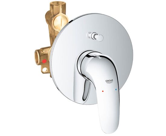 Cмеситель для ванны grohe eurostyle 23730003 со встраиваемым механизмом, хром в Астане фото № 1