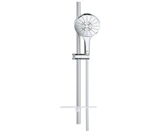 Душевой гарнитур grohe rainshower smartactive 150 26591000, 600, 3 вида струи, с полочкой, хром в Астане фото № 2