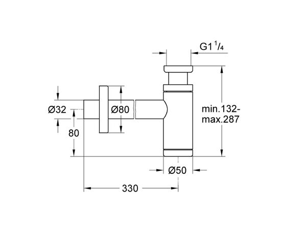сифон для раковины grohe quickfix start 295032430, черный в Астане фото № 2