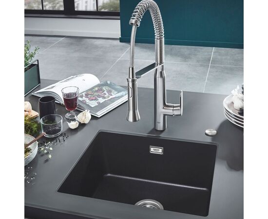 Кухонная мойка grohe k700u 31654ap0, черный гранит в Астане фото № 2
