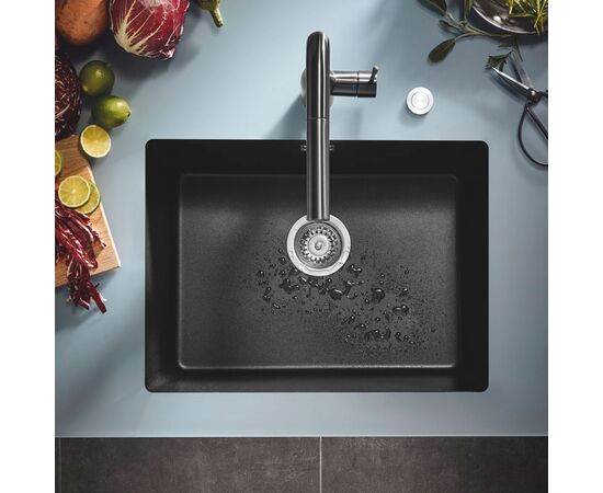 Кухонная мойка grohe k700 31655ap0, черный гранит в Астане фото № 2
