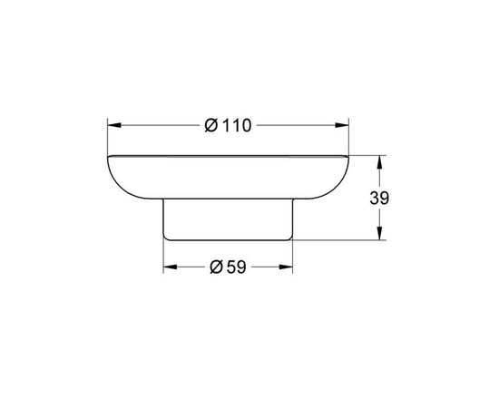 Мыльница grohe essentials 40368001, стекло в Астане фото № 2