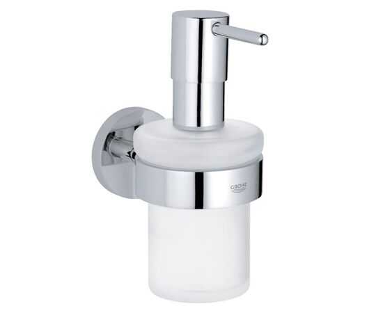 Дозатор жидкого мыла grohe essentials 40448001 с держателем, хром в Астане фото № 1