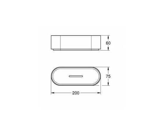 Полочка для душа grohe selection 41037000, без держателя, прозрачный белый в Астане фото № 2