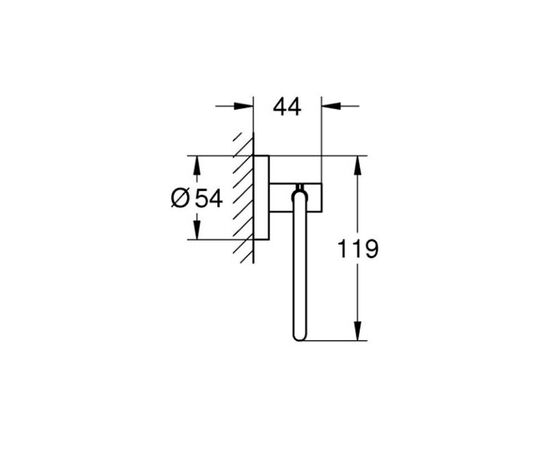 Держатель туалетной бумаги grohe quickfix start 412002430, черный в Астане фото № 2