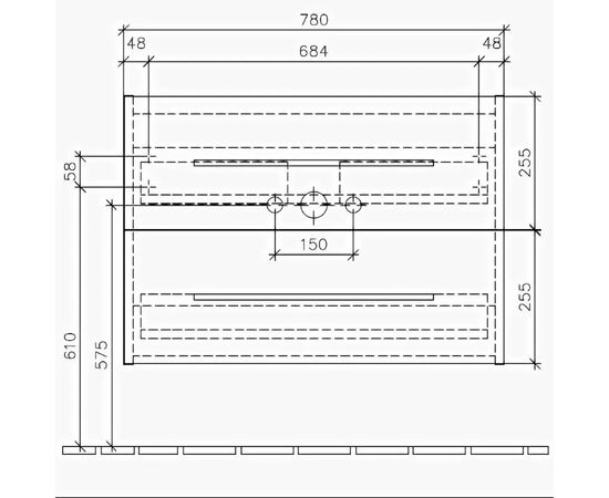 тумба с раковиной 80см villeroy&boch avento a89100b4+41568001 в Астане фото № 3
