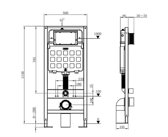 унитаз с инсталляцией 4в1 hans m5504d h5108-0103 в Астане фото № 2