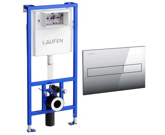 Инсталляция для унитаза laufen h8946650000001 с клавишей смыва h8956610040001 в Астане фото № 1