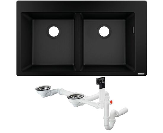 Кухонная мойка hansgrohe s510-f770 43316170 искусственный камень в Астане фото № 1