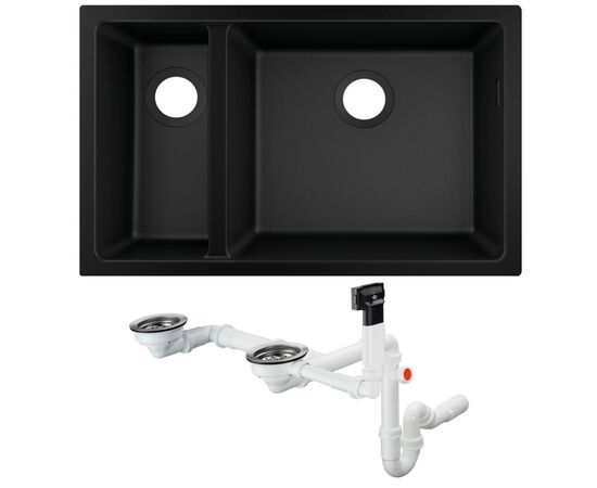 Кухонная мойка hansgrohe s510-u635 43433170 искусственный камень в Астане фото № 1