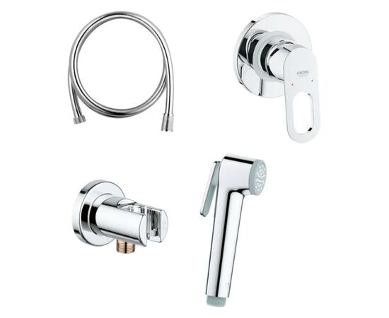Гигиенический душ встраиваемый grohe bauloop 125078 со смесителем, хром в Астане фото № 1