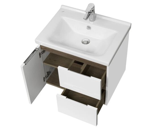 тумба с раковиной 60 см aquaton рене 1a258501nrc80+1wh302421 белый в Астане фото № 2