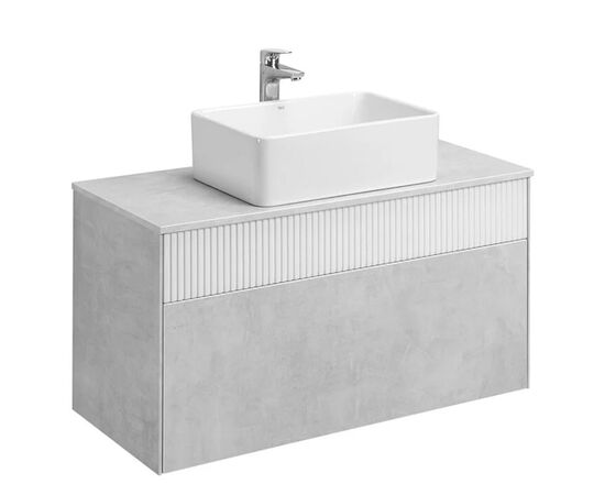 тумба с раковиной 100 см aquaton марбл 1a276301mh4c0+732700b000 белый матовый, слэйт в Астане фото № 1