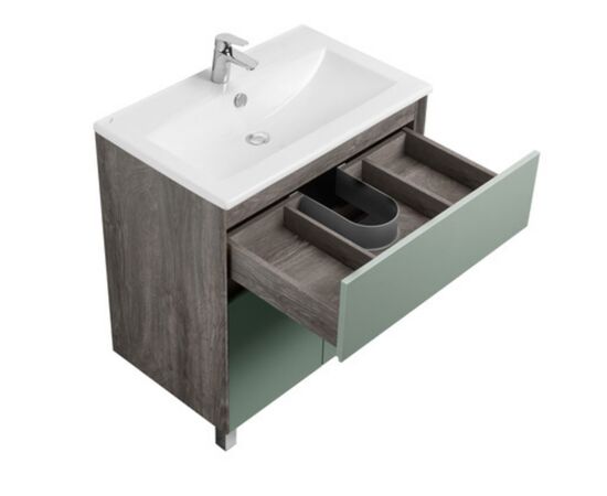 тумба с раковиной 75см aquaton форест 1a278301fr9c0+1wh501619, сумеречный голубой в Астане фото № 3