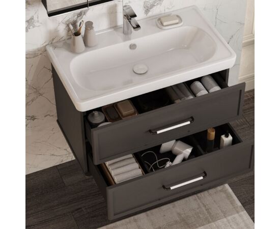 тумба с раковиной 85 см aquaton нео-классика 1a286301ncr30+1wh501782 мускат в Астане фото № 6