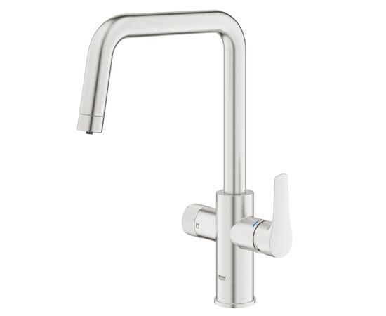 смеситель для кухни grohe blue pure eurosmart 30583dc0, с возможностью подключения фильтра, сталь в Астане фото № 1